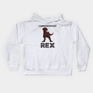 Labrador Dinosaur (black) Kids Hoodie